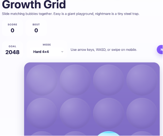 Growth Grid screenshot